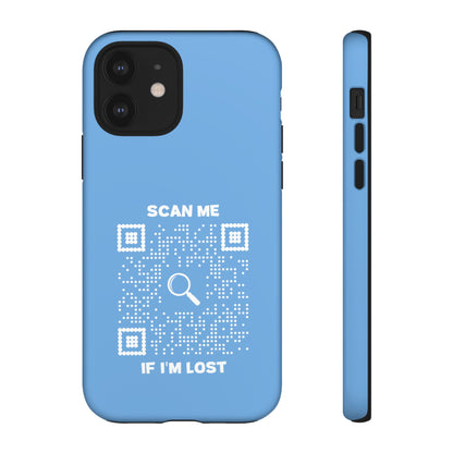 Lost & Found – Phone Case – Blue – Scan Me If I'm Lost