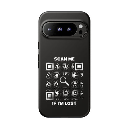 Lost & Found – Phone Case – Black – Scan Me If I'm Lost
