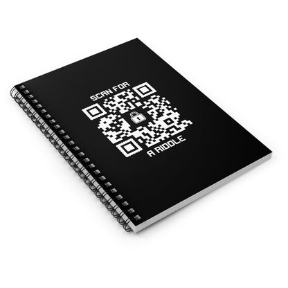 Hidden – Notebook – Black – Scan for a Riddle