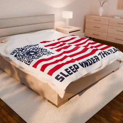 Patriot – Blanket – White – Sleep Under the Flag