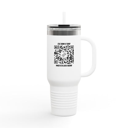 Fitness – Insulated Travel Mug – Scan for Motivation