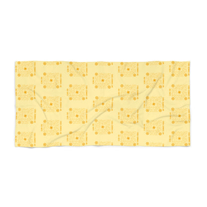 Summer – Beach Towel – Yellow – Scan for My Summer Vibes