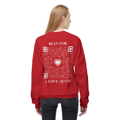 Love – Sweatshirt – Scan for a Love Quote