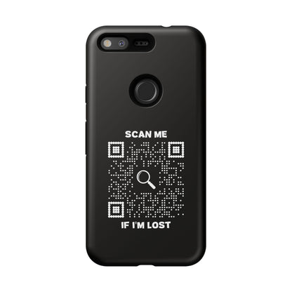 Lost & Found – Phone Case – Black – Scan Me If I'm Lost