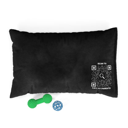Pet Collection – Bed – Black – Scan to Call My Parents