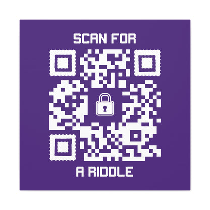 Hidden – Canvas – Purple – Scan for a Riddle