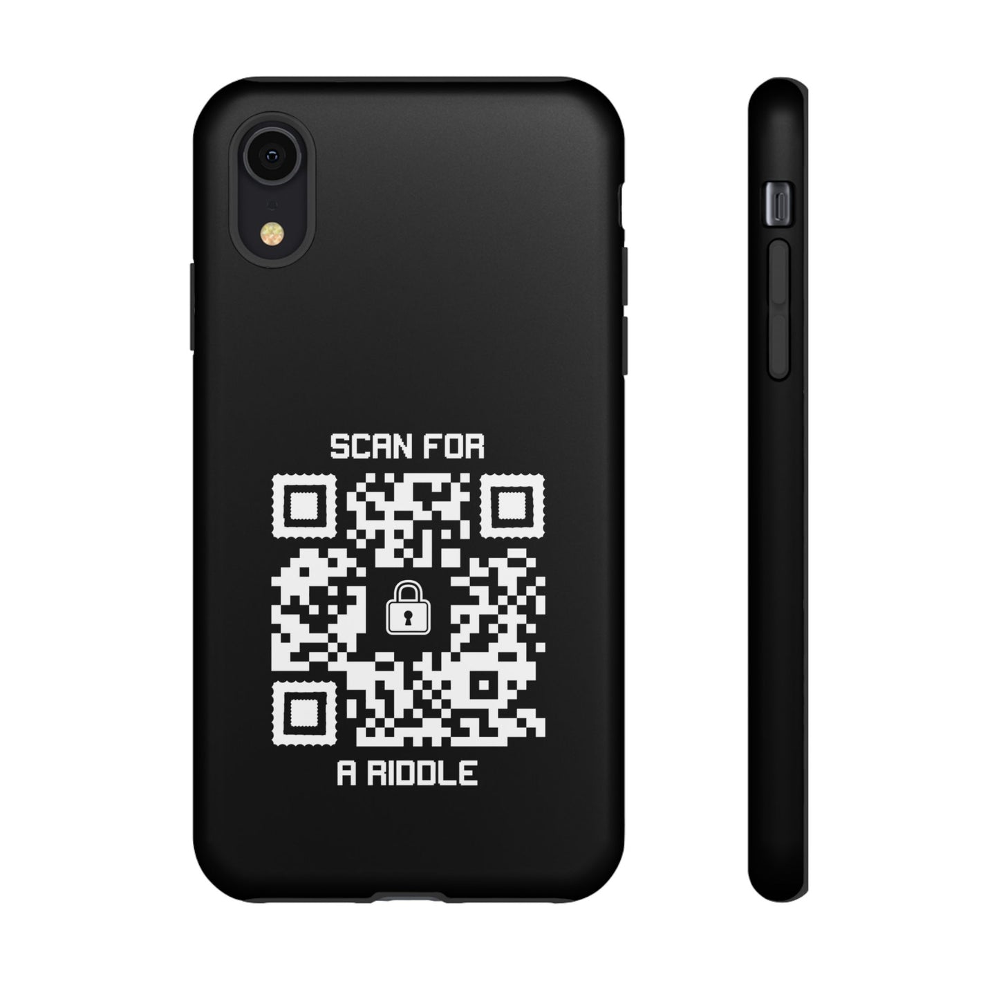 Hidden – Tough Case – Black – Scan for a Riddle