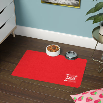 Pet Food Mat – Red