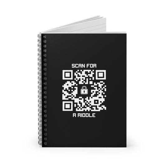 Hidden – Notebook – Black – Scan for a Riddle