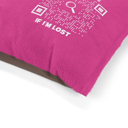 Pet Collection – Pet Bed – Fuchsia – Scan Me If I'm Lost