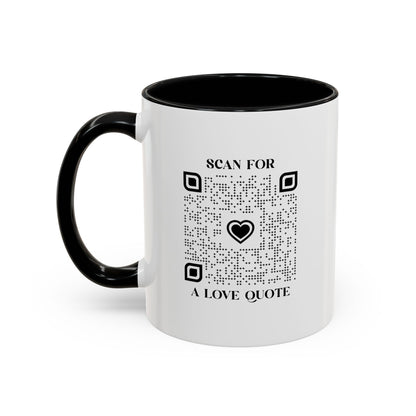 Love – Mug – Black – Scan for a Love Quote