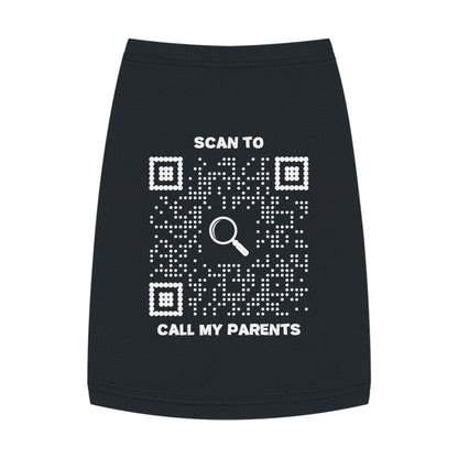 Pet Collection – Tank Top – Black –  Scan to Call My Parents