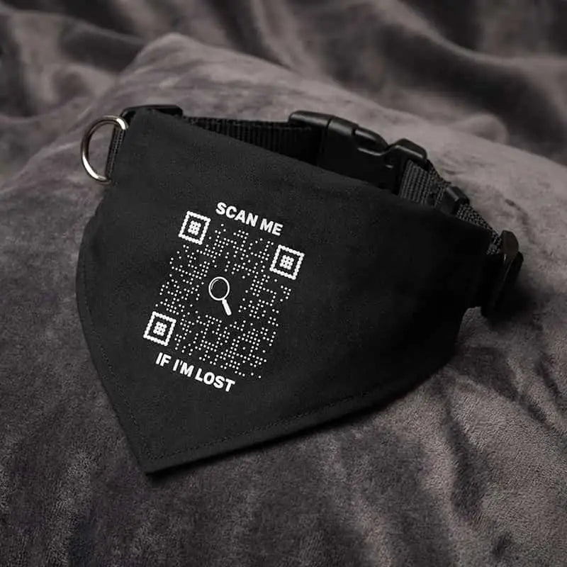 Bandana Collar – Scan Me If I'm Lost - QR NATION