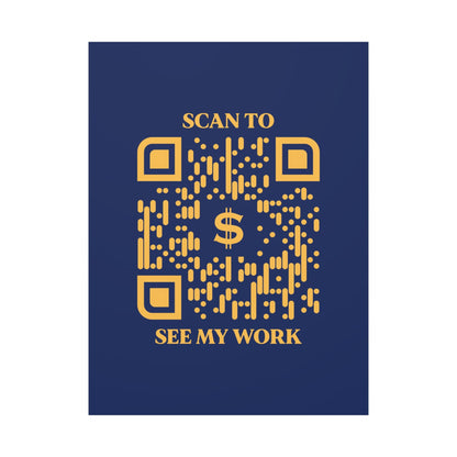 Business & Networking – Canvas – Navy – Scan to See My Work - QR NATION
