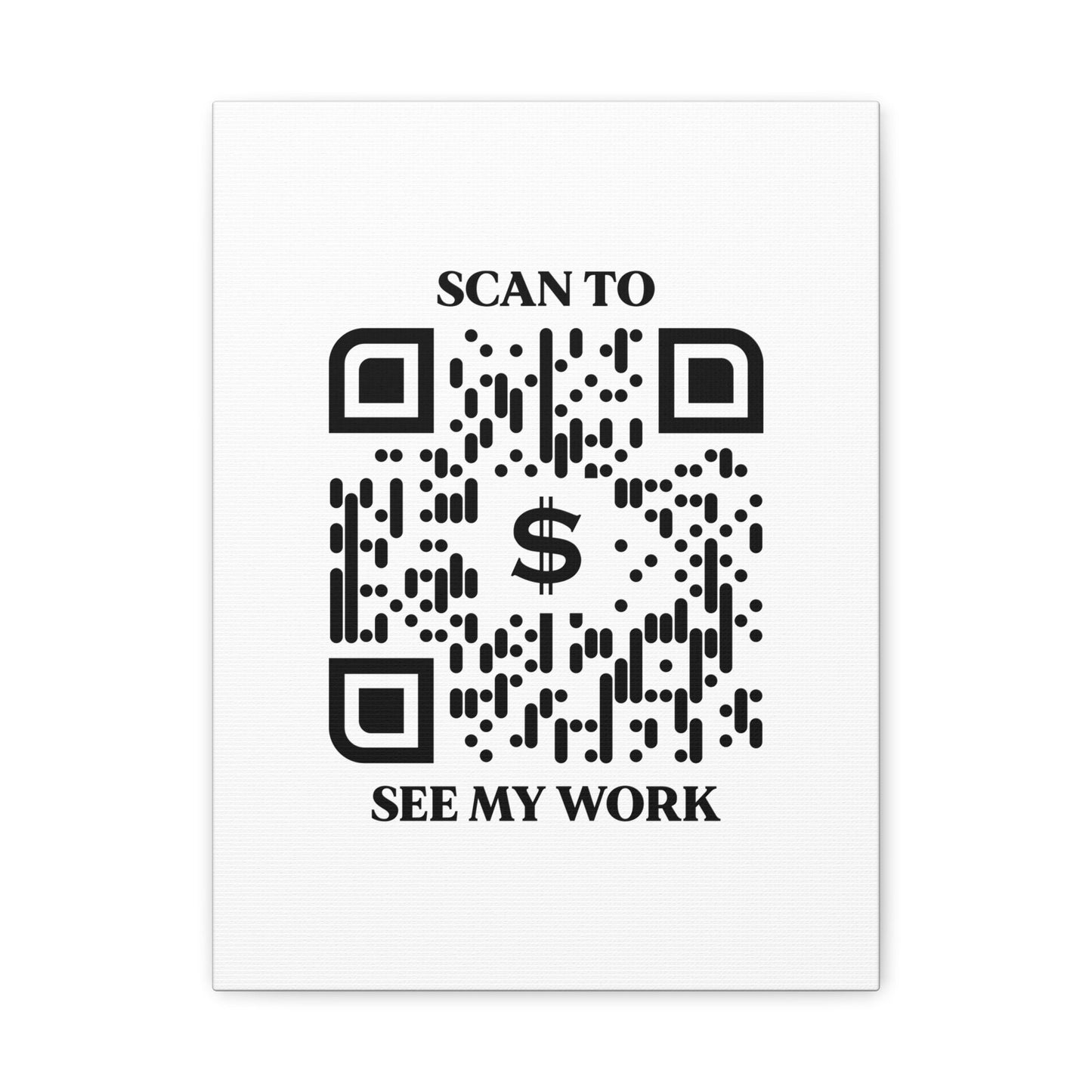 Business & Networking – Canvas – White – Scan to See My Work - QR NATION