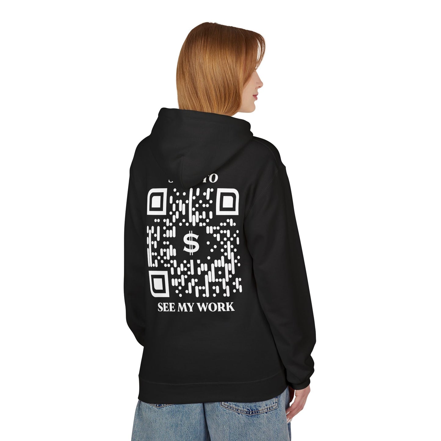 Business & Networking – Hoodie – Scan to See My Work - QR NATION