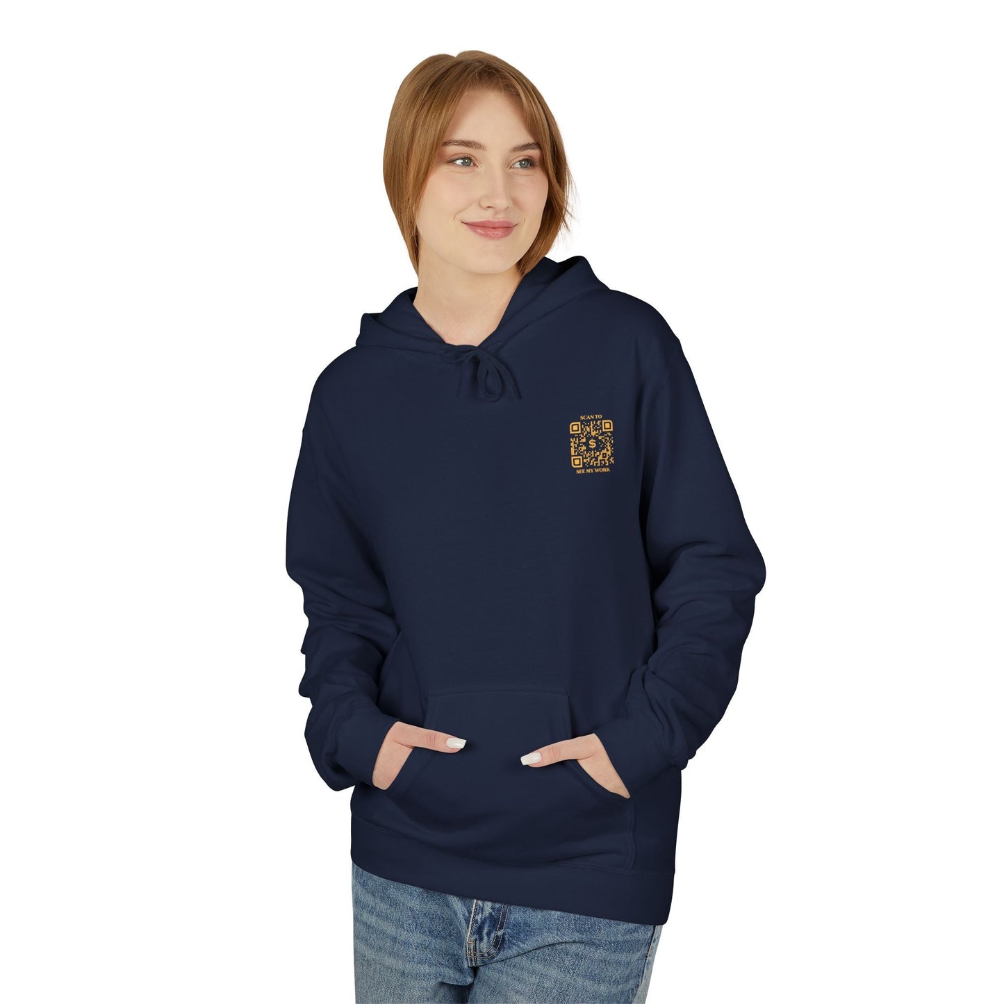 Business & Networking – Hoodie – Scan to See My Work - QR NATION