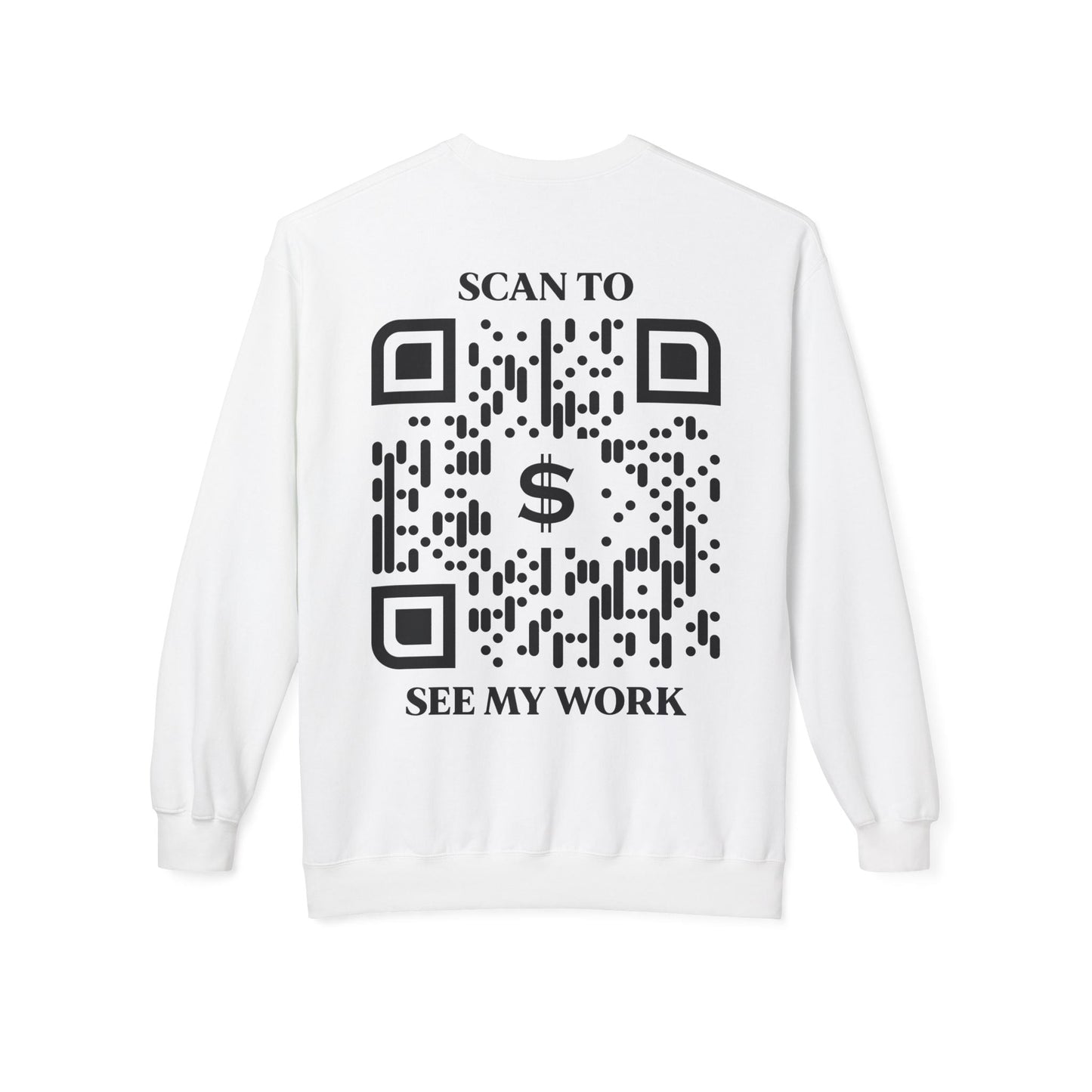 Business & Networking – Sweatshirt – Scan to See My Work - QR NATION