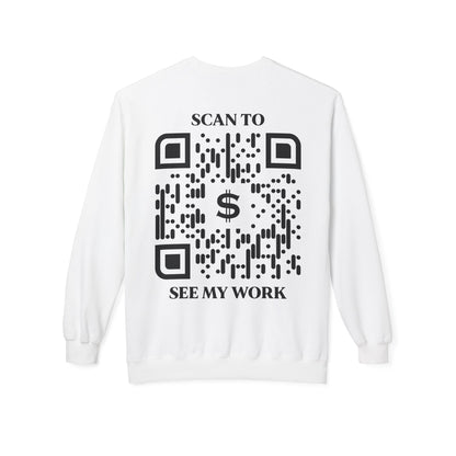 Business & Networking – Sweatshirt – Scan to See My Work - QR NATION