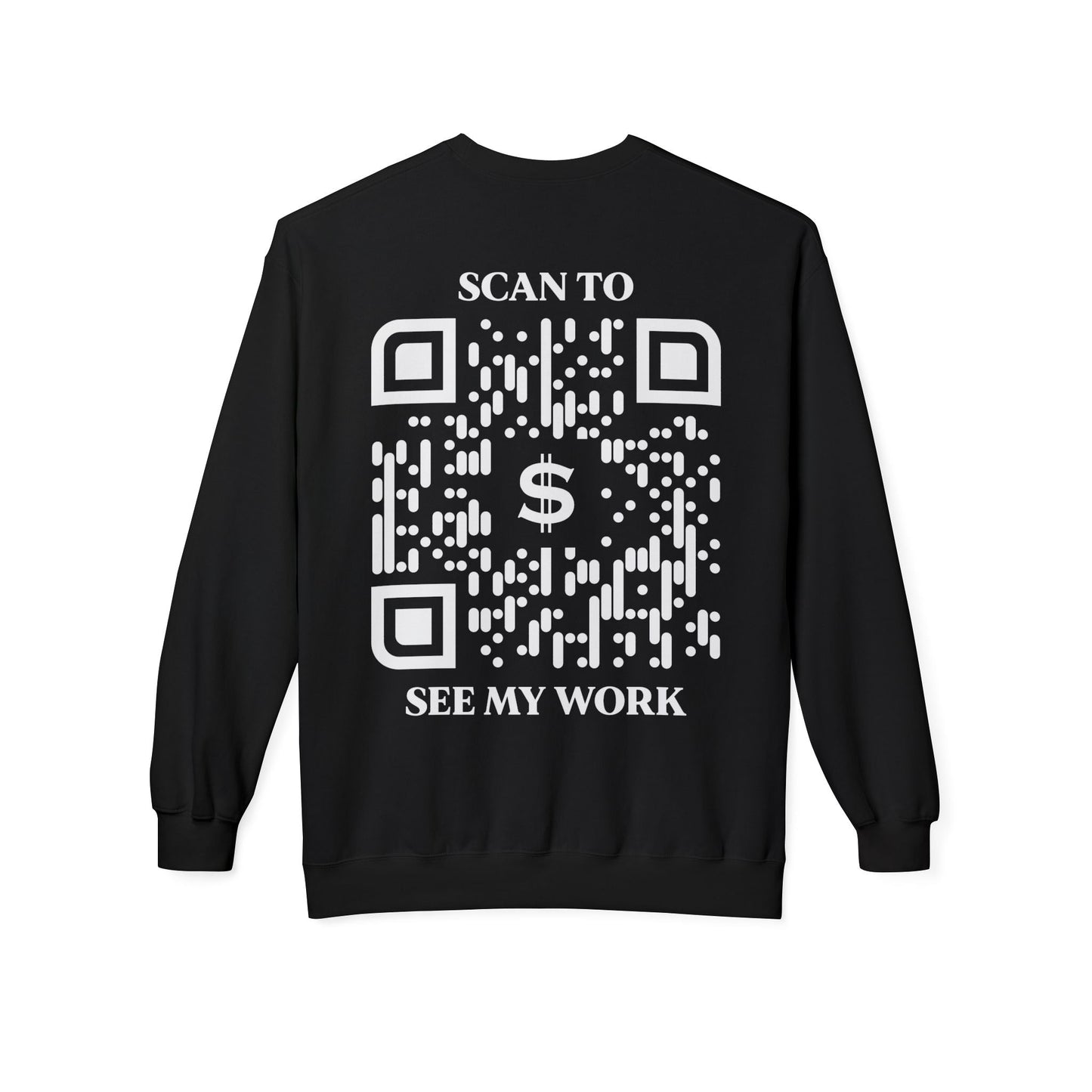Business & Networking – Sweatshirt – Scan to See My Work - QR NATION