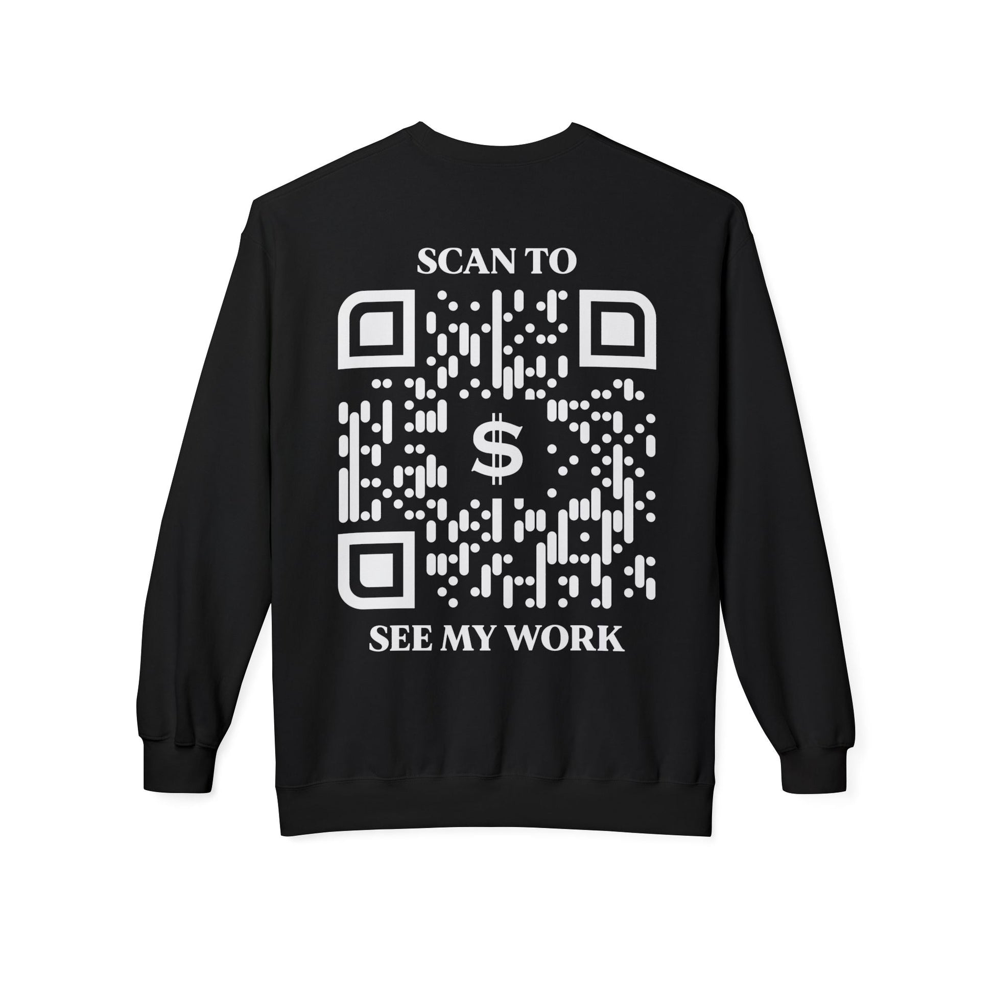 Business & Networking – Sweatshirt – Scan to See My Work - QR NATION