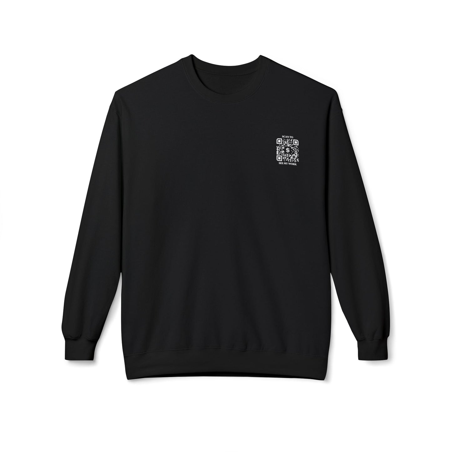 Business & Networking – Sweatshirt – Scan to See My Work - QR NATION