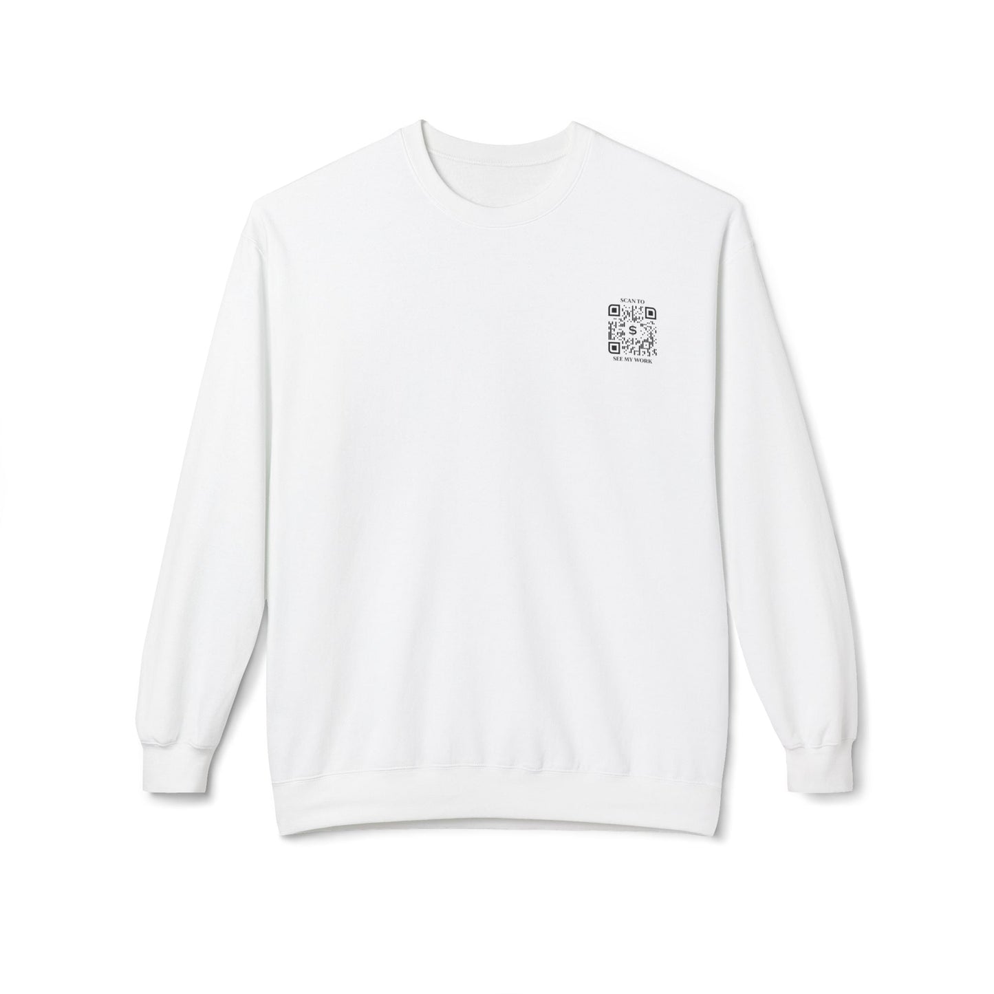 Business & Networking – Sweatshirt – Scan to See My Work - QR NATION