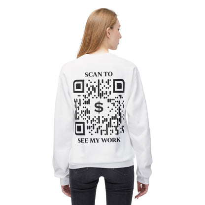 Business & Networking – Sweatshirt – Scan to See My Work - QR NATION