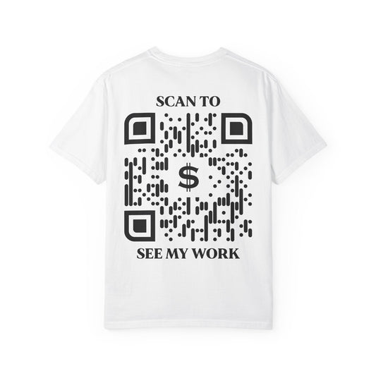 Business & Networking – T-shirt – Scan to See My Work - QR NATION
