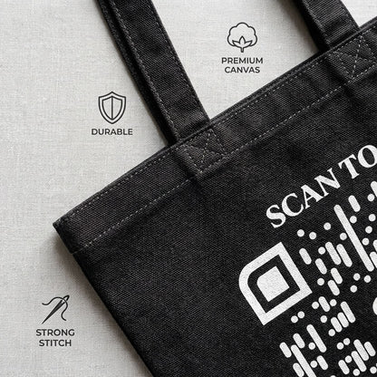 Business & Networking – Tote Bag – Scan to See My Work - QR NATION