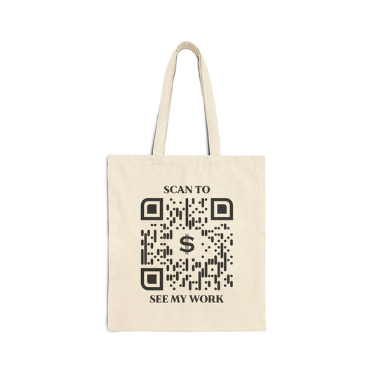 Business & Networking – Tote Bag – Scan to See My Work - QR NATION