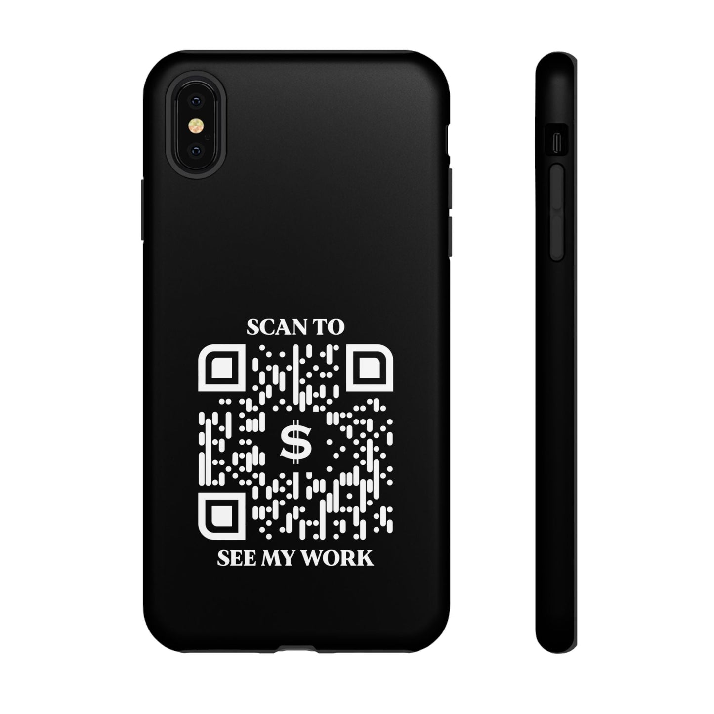 Business & Networking – Tough Case – Black – Scan to See My Work - QR NATION