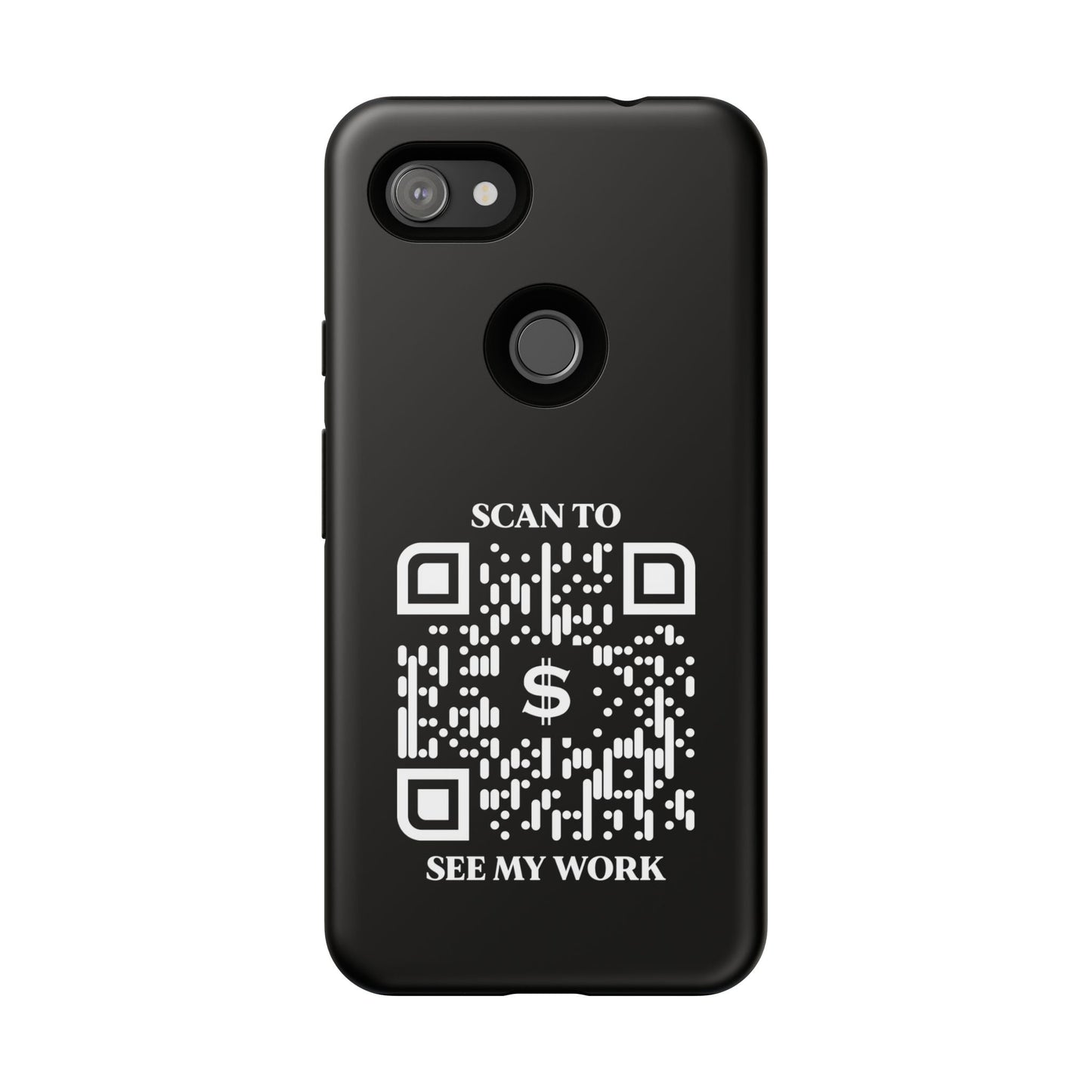 Business & Networking – Tough Case – Black – Scan to See My Work - QR NATION