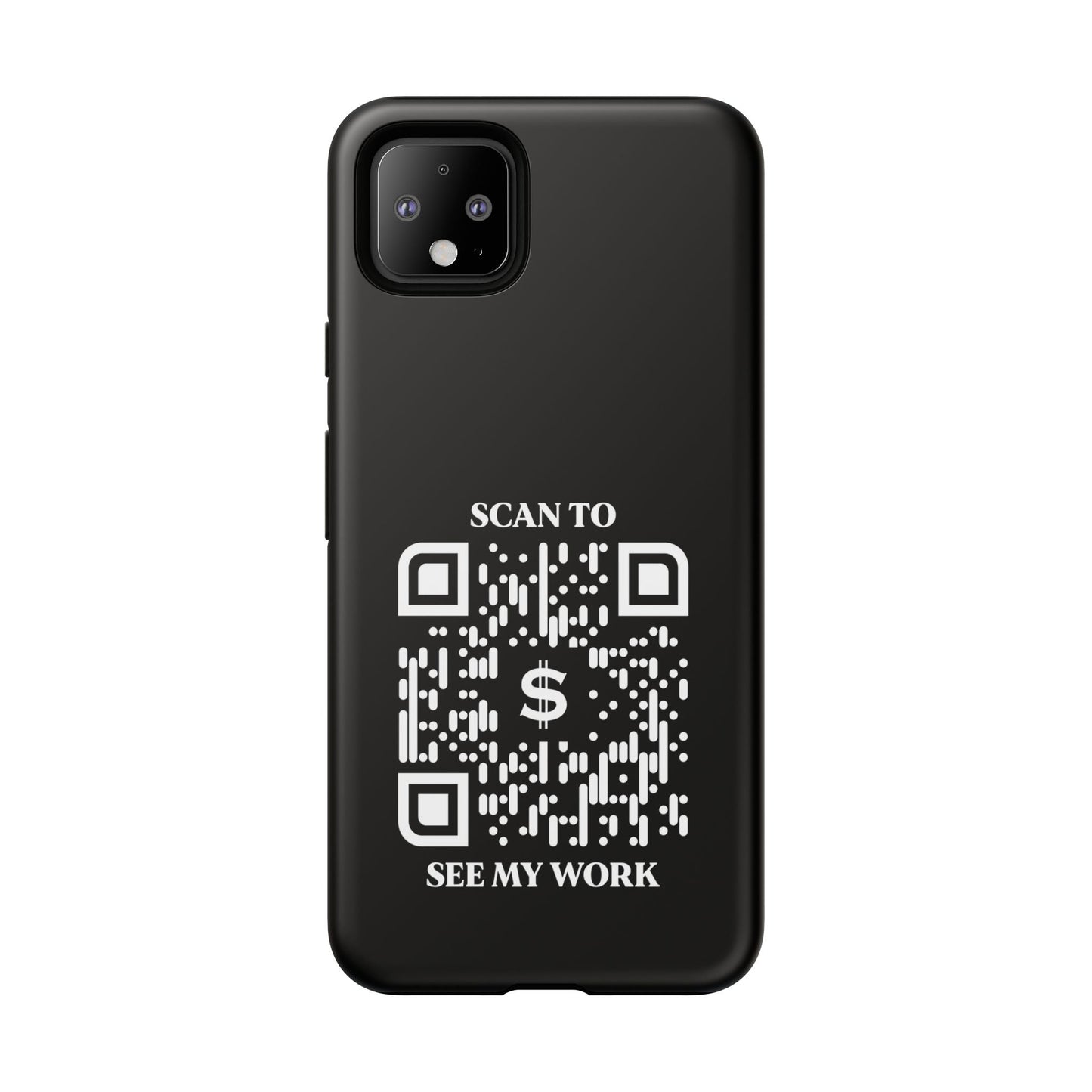 Business & Networking – Tough Case – Black – Scan to See My Work - QR NATION