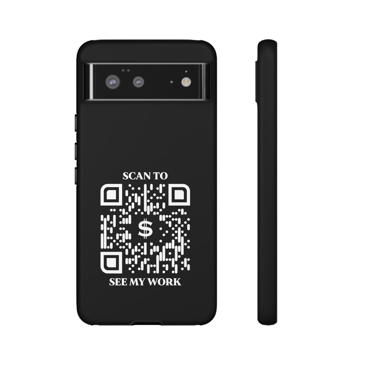 Business & Networking – Tough Case – Black – Scan to See My Work - QR NATION