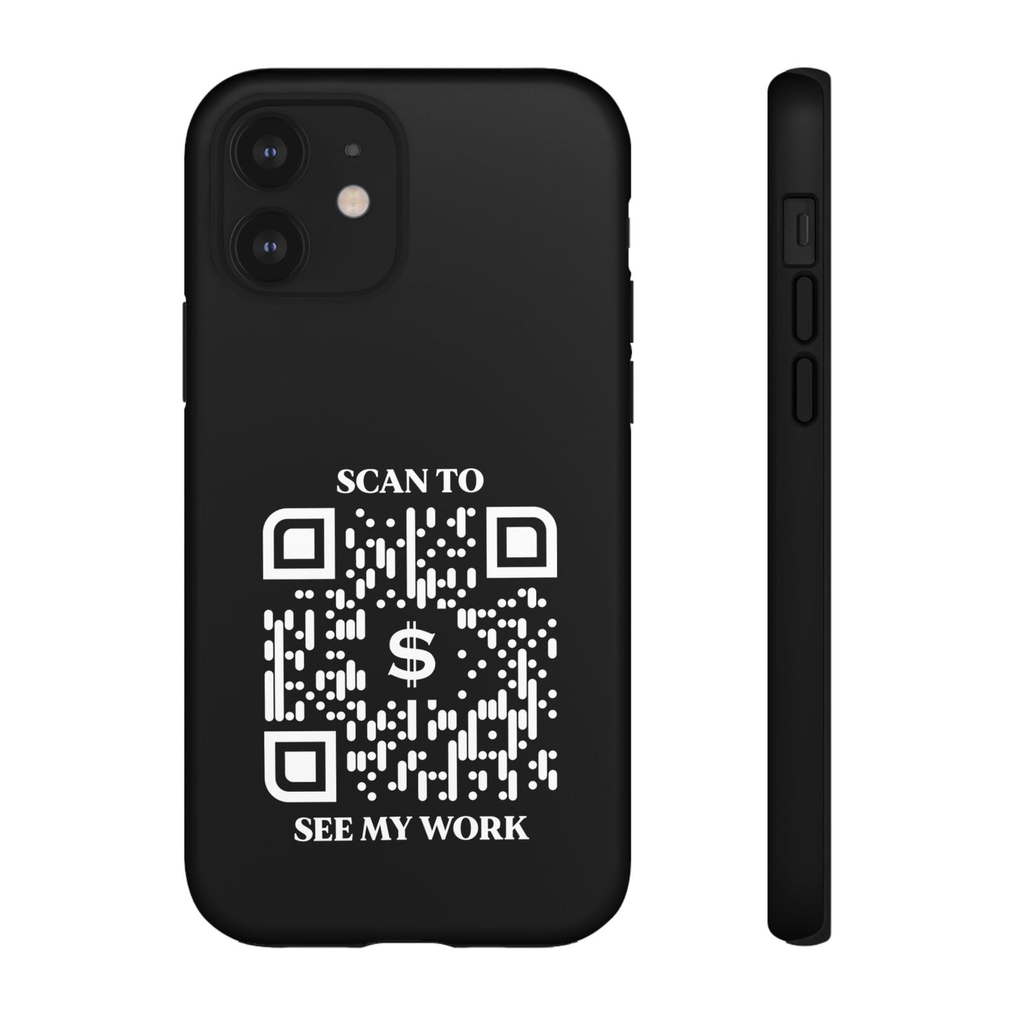 Business & Networking – Tough Case – Black – Scan to See My Work - QR NATION