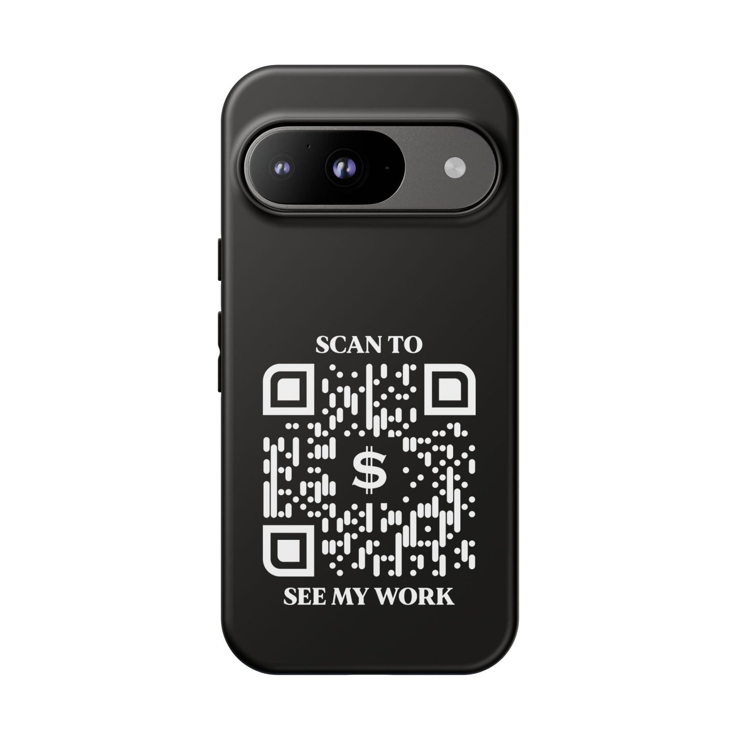 Business & Networking – Tough Case – Black – Scan to See My Work - QR NATION