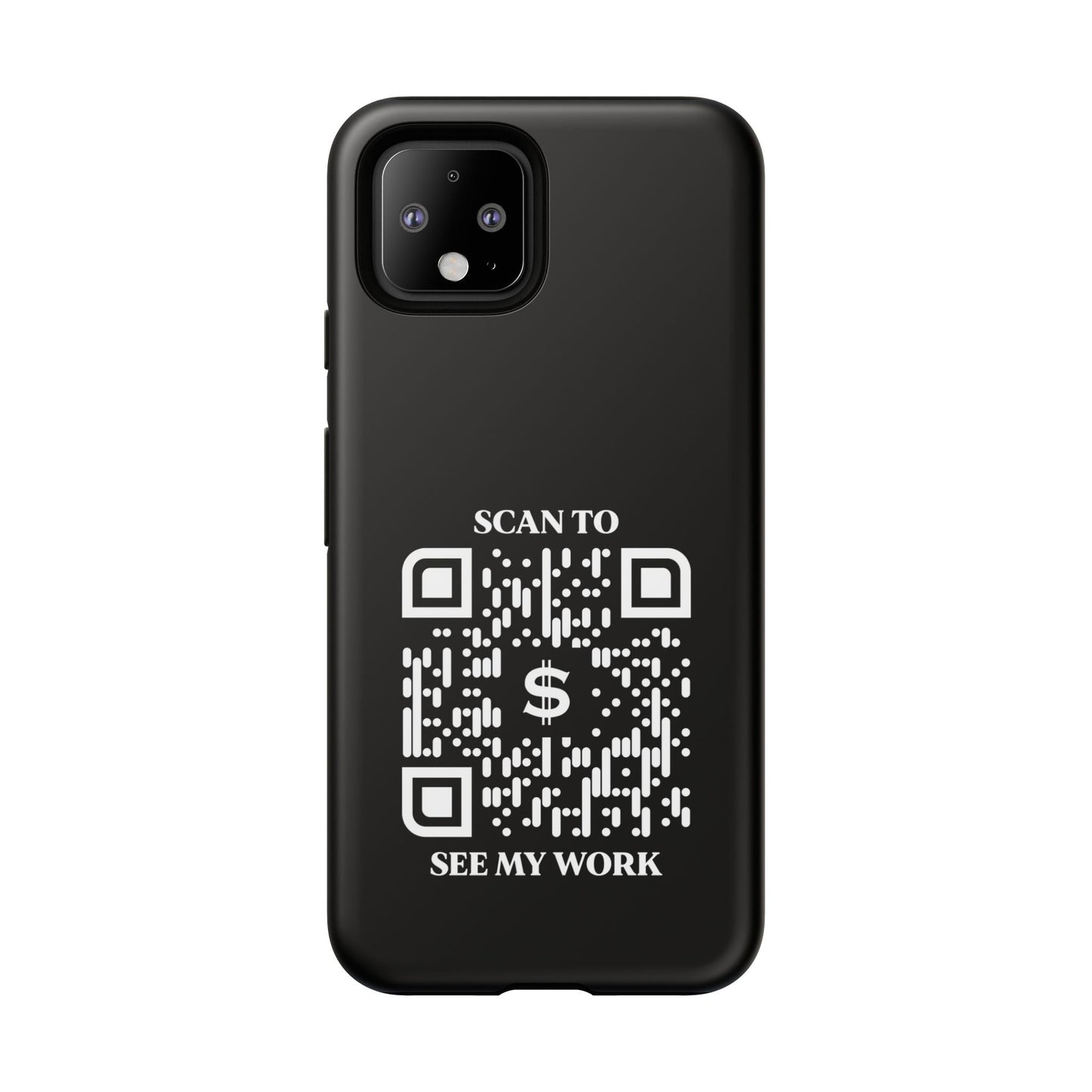 Business & Networking – Tough Case – Black – Scan to See My Work - QR NATION