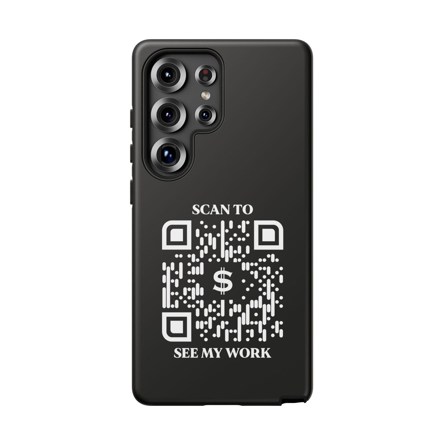 Business & Networking – Tough Case – Black – Scan to See My Work - QR NATION