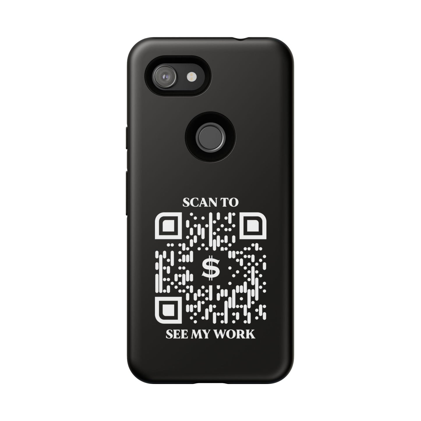 Business & Networking – Tough Case – Black – Scan to See My Work - QR NATION