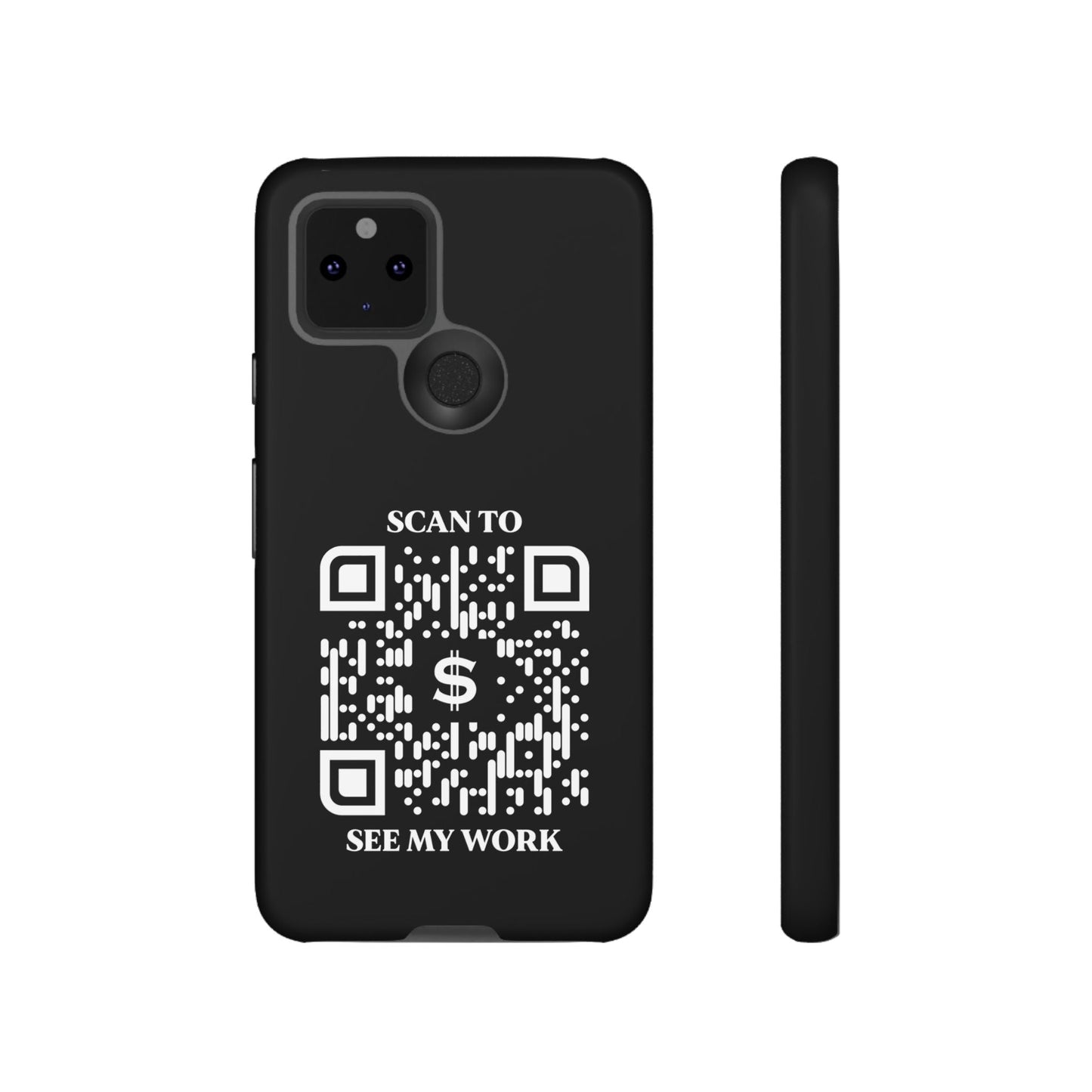 Business & Networking – Tough Case – Black – Scan to See My Work - QR NATION