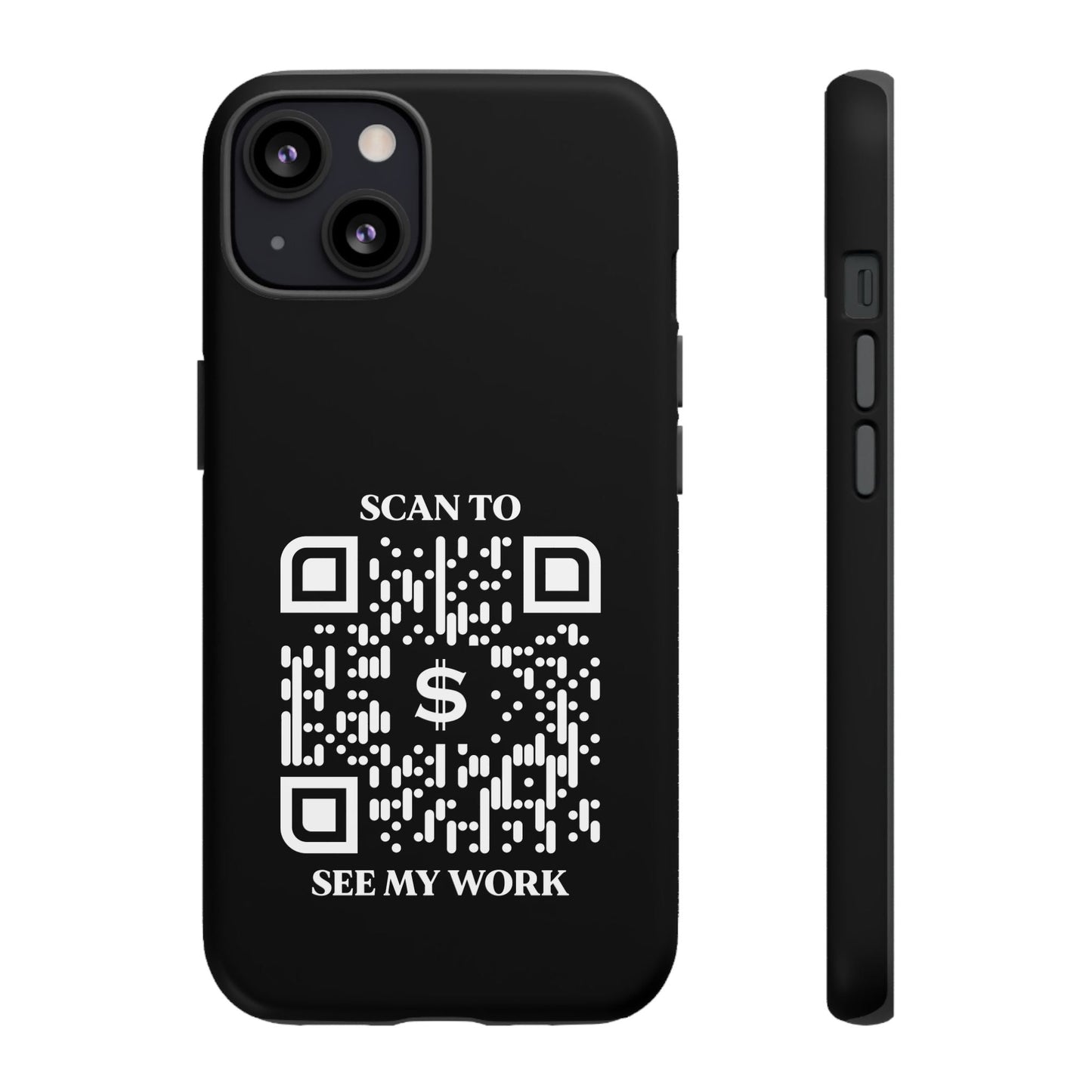 Business & Networking – Tough Case – Black – Scan to See My Work - QR NATION