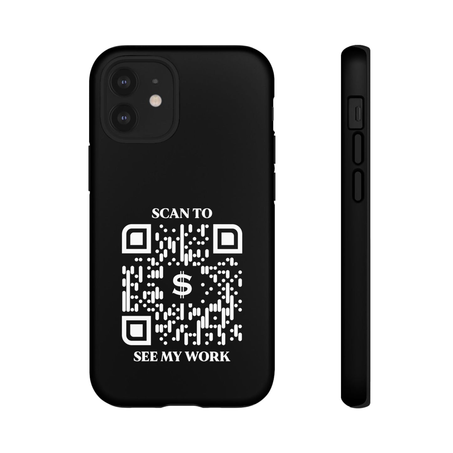 Business & Networking – Tough Case – Black – Scan to See My Work - QR NATION