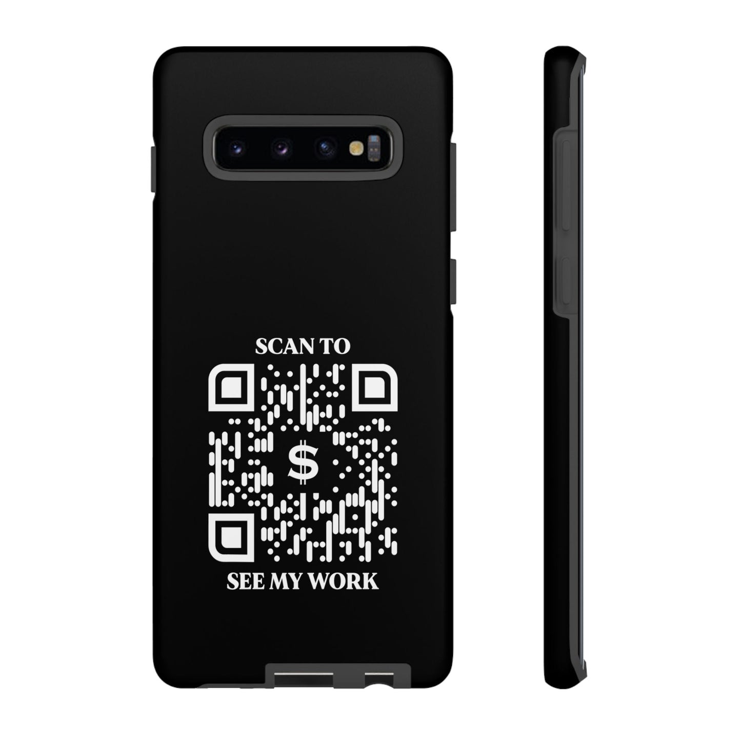 Business & Networking – Tough Case – Black – Scan to See My Work - QR NATION