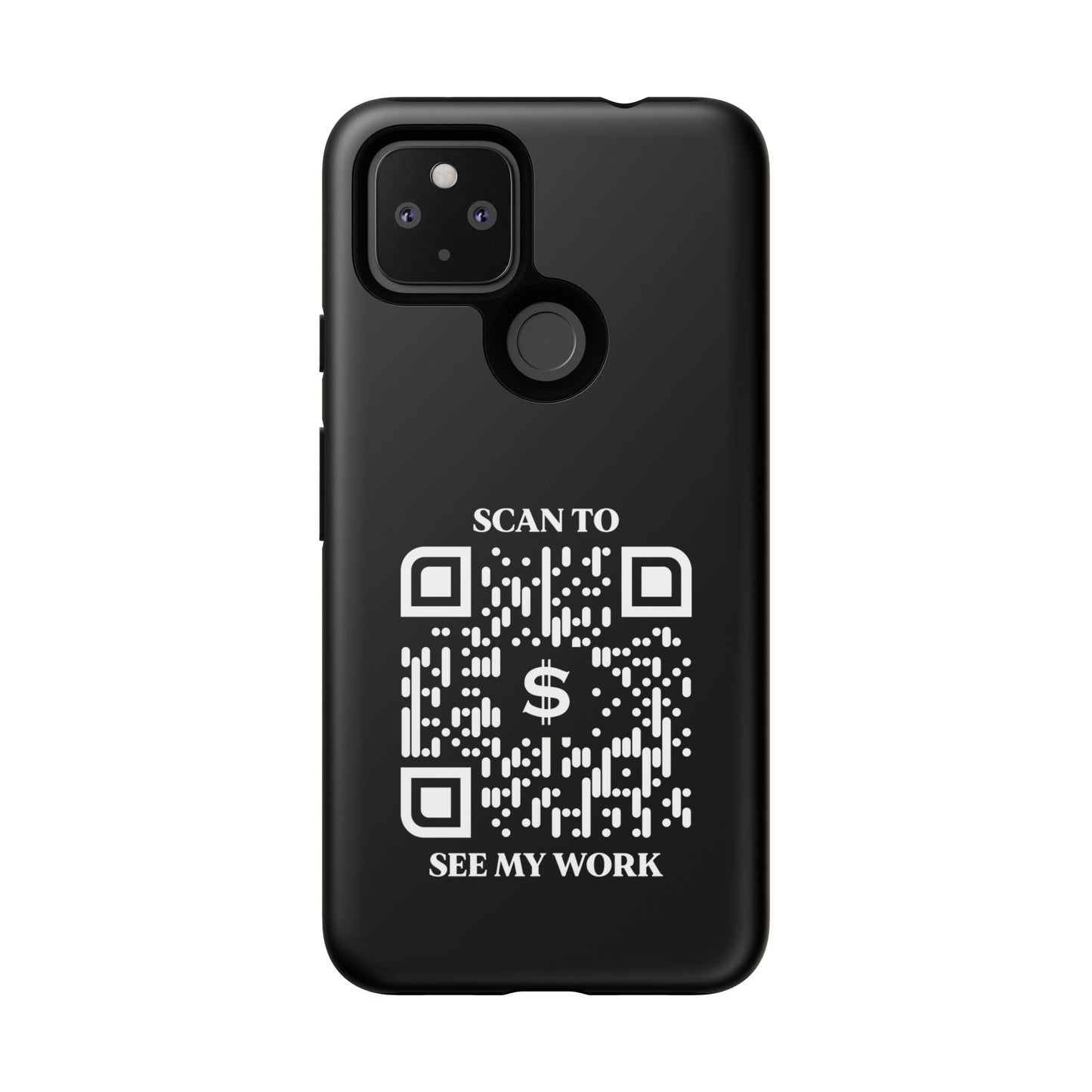 Business & Networking – Tough Case – Black – Scan to See My Work - QR NATION