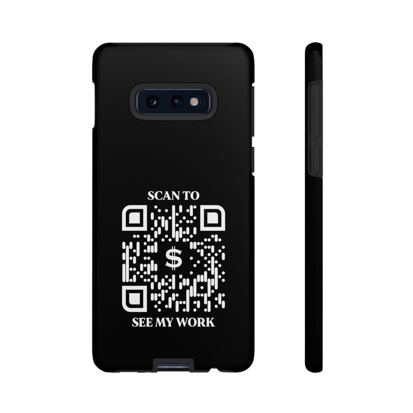 Business & Networking – Tough Case – Black – Scan to See My Work - QR NATION