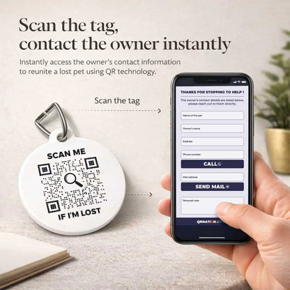 Cat Tag – Scan Me If I'm Lost - QR NATION
