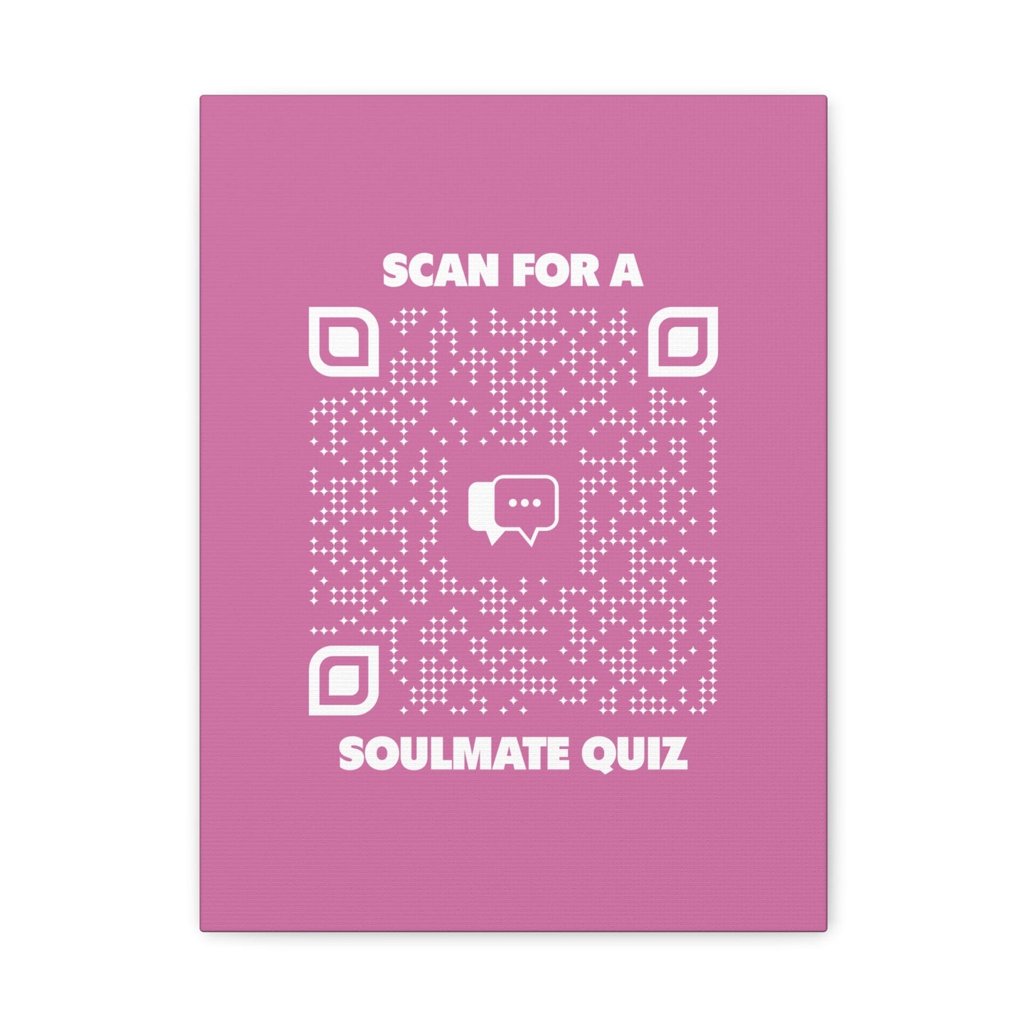 Dating – Canvas – Pink – Scan for a Soulmate Quiz - QR NATION