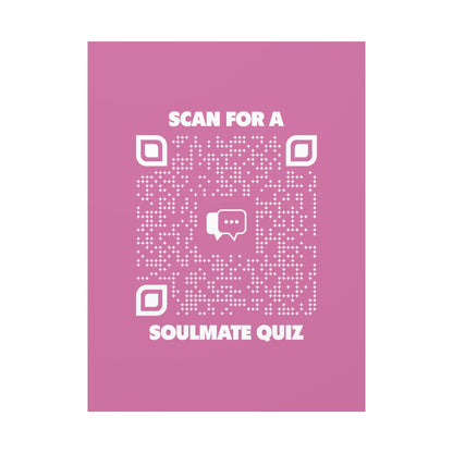 Dating – Canvas – Pink – Scan for a Soulmate Quiz - QR NATION