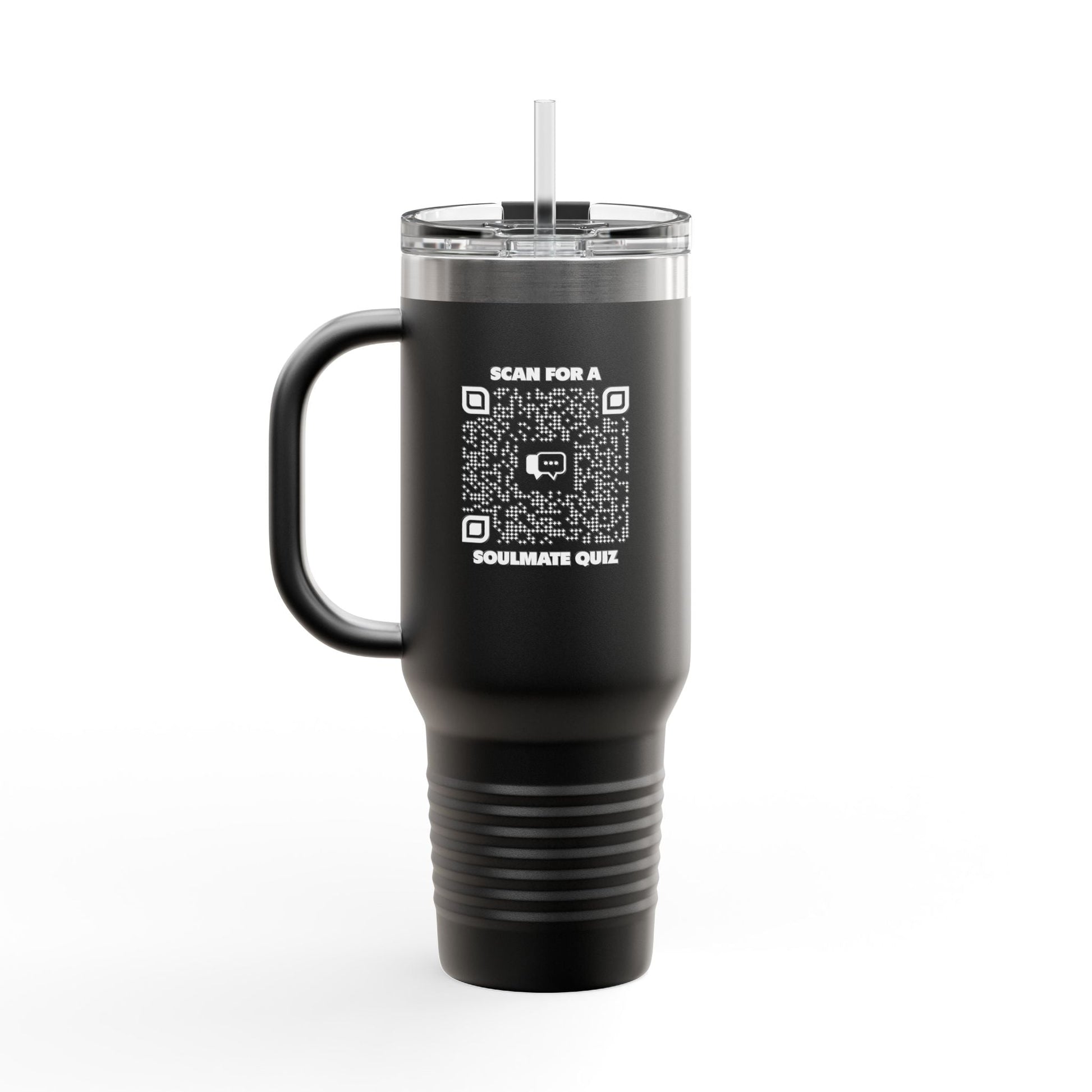 Dating – Insulated Travel Mug – Scan for a Soulmate Quiz - QR NATION